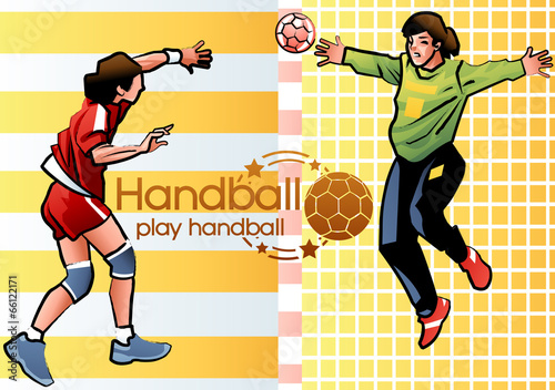 Illustration of handball
