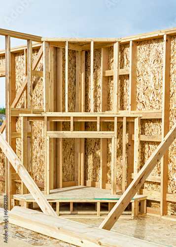 New home construction fireplace