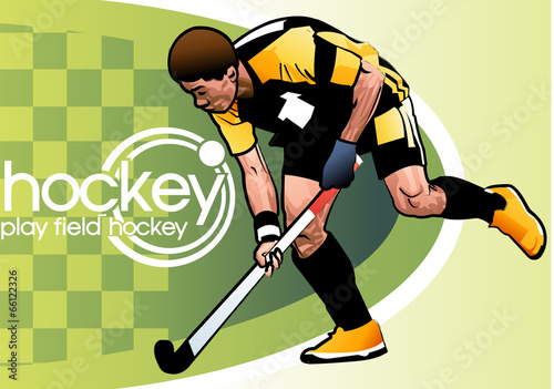 Illustration of hockey