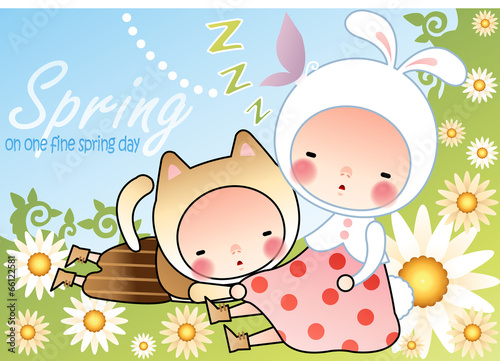 Illustration of spring