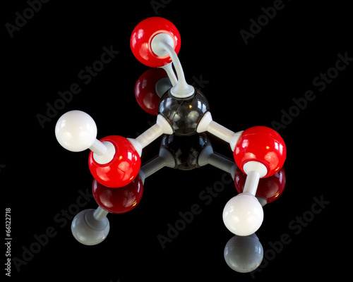 Wall Mural Education model of a Carbonic Acid molecule