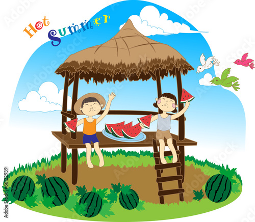 Illustration of summer
