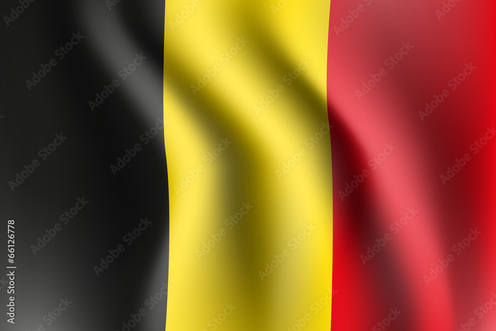 flaga Belgii wektor - obrazy, fototapety, plakaty 