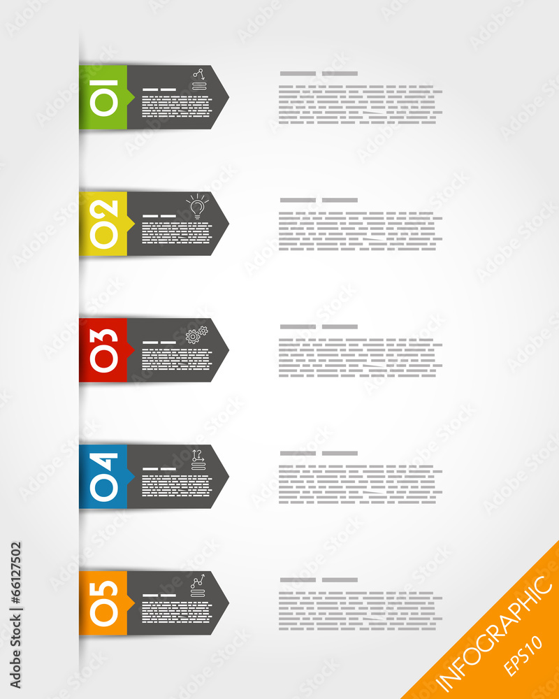 colorful arrow set of stickers colorful arrow set of stickers
