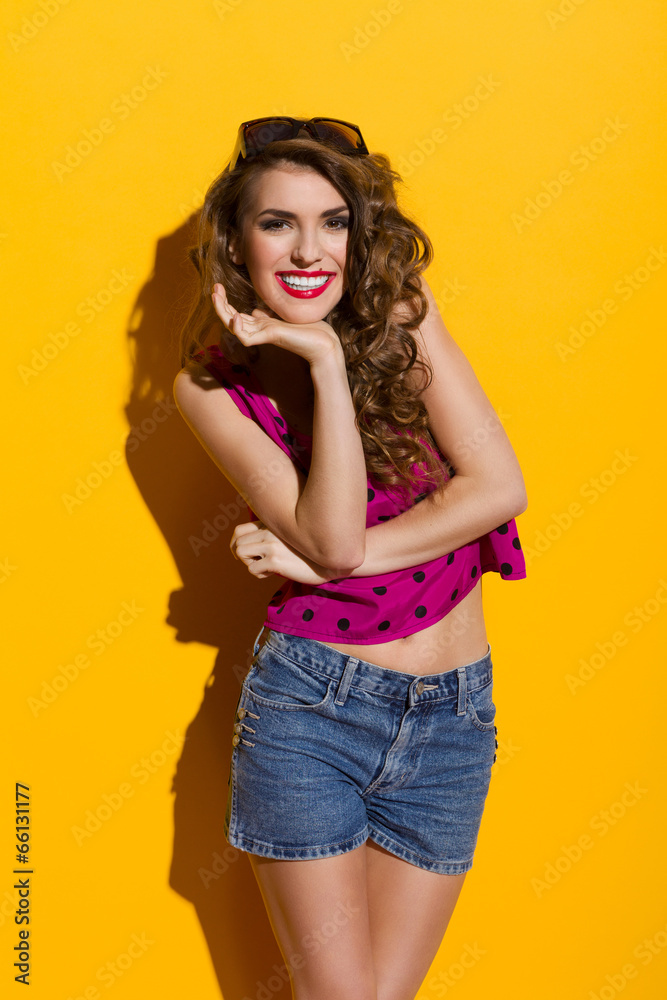 Smiling beautiful woman