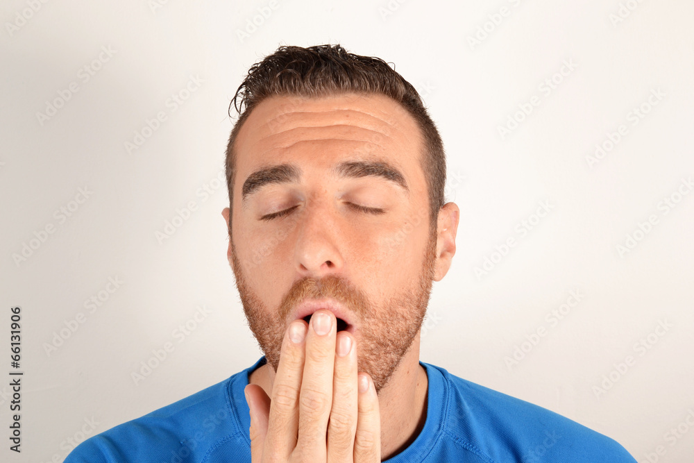 Man yawning Man yawning