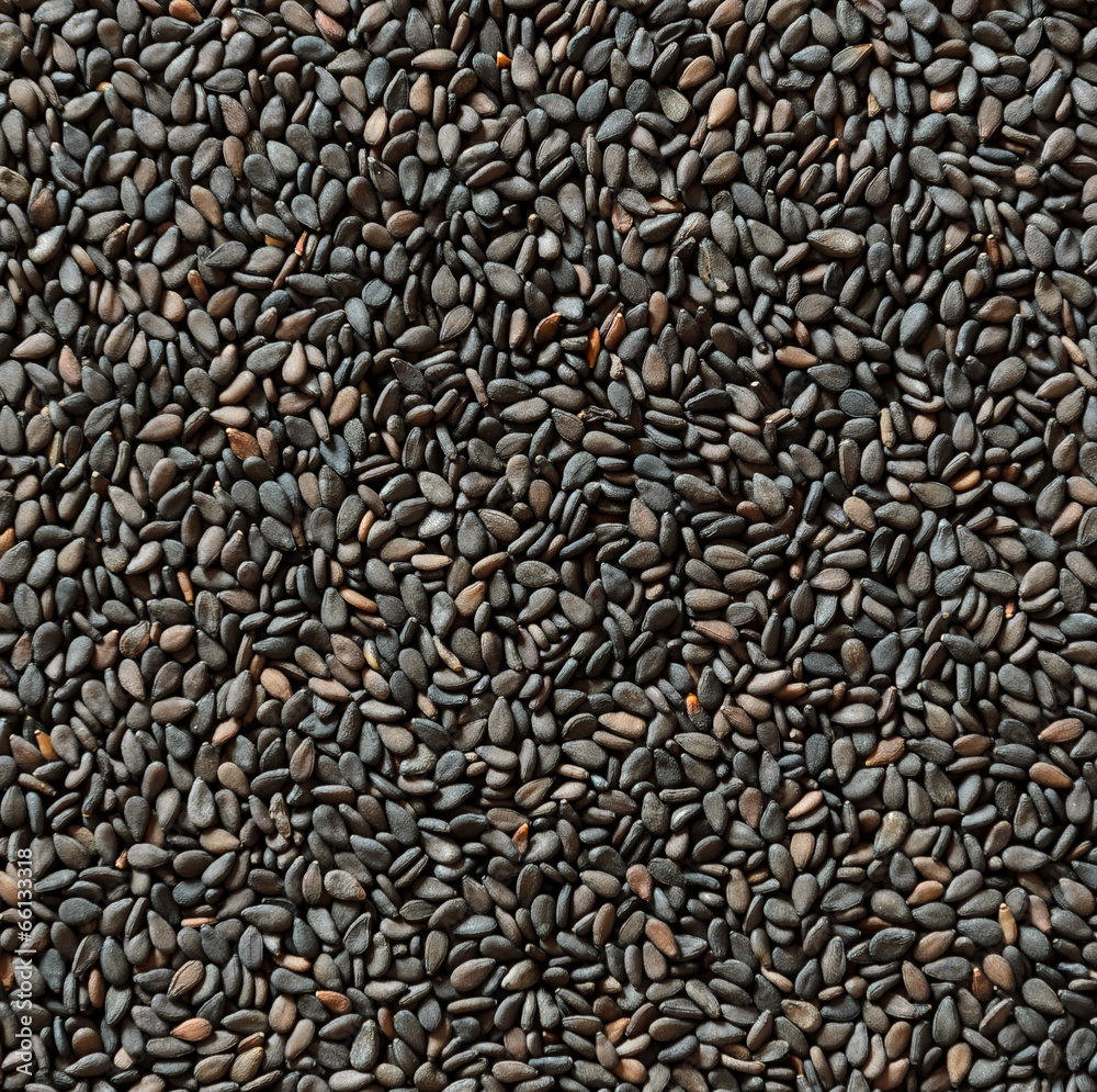 Black sesame seeds background Black sesame seeds background