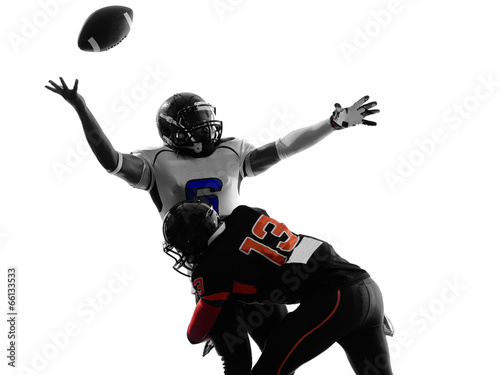  american football player quarterback sacked fumble silhouette
