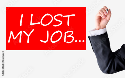 Lost my job text written by a businessman