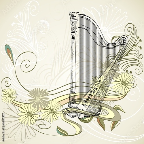 Concert harp