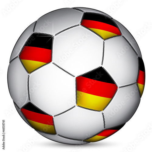 Germany soccer ball, vector