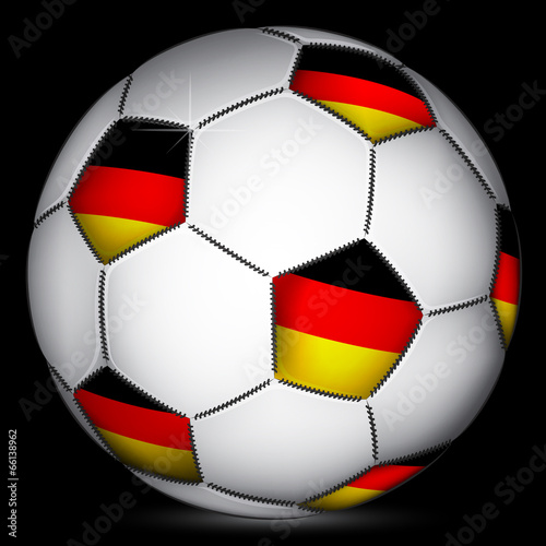 Germany soccer ball, vector