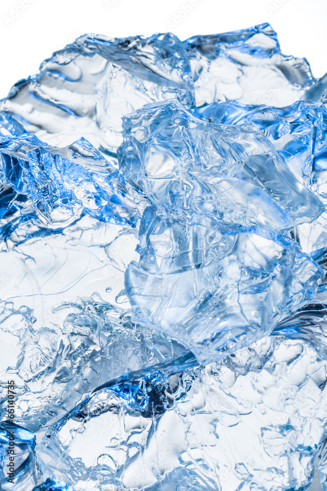 Obraz premium Ice. Blue background