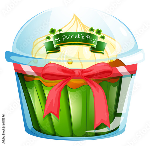A cupcake for St. Patrick's day