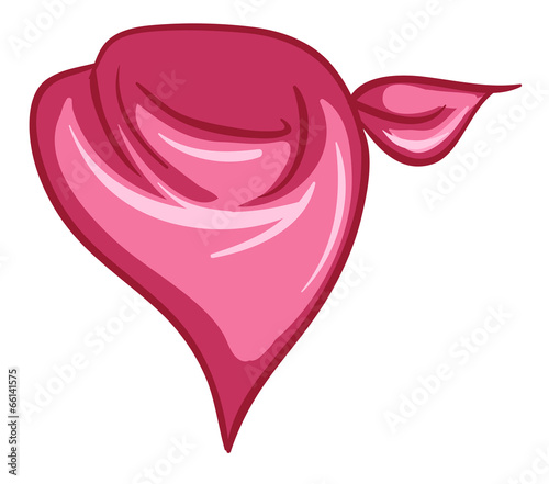 A pink scarf
