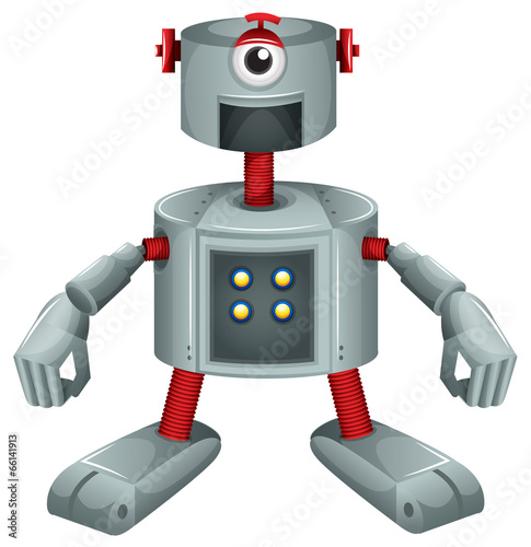 A grey robot