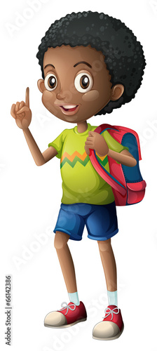 A Black schoolboy
