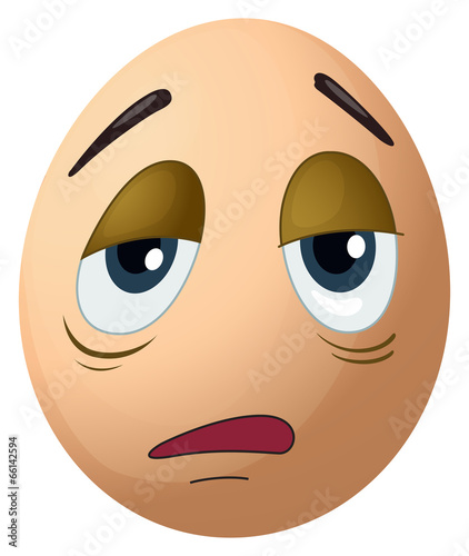 A sad egg