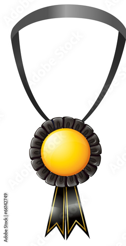A black medal