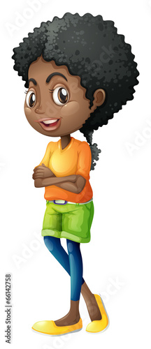 A tan young lady