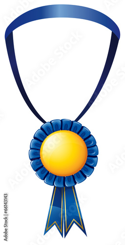 A blue medal