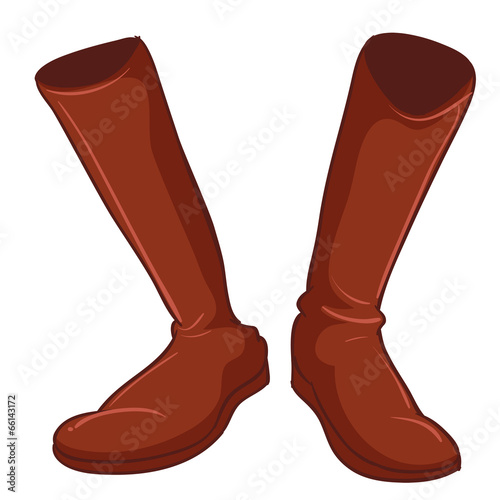 A pair of brown shoes