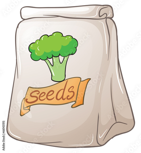 A pack of broccoli seeds