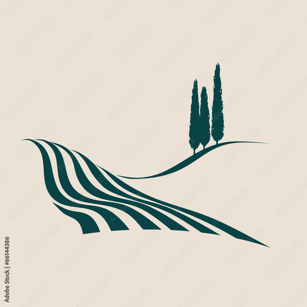 Naklejka premium Italian Landscape