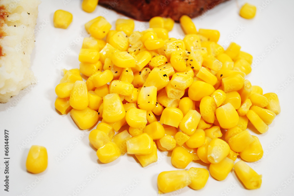 Yellow Corn Served as a Side Dish Yellow Corn Served as a Side Dish
