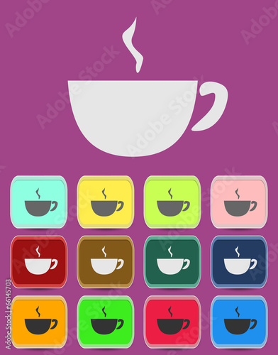 Cup (mug) of hot drink (coffee, tea etc)