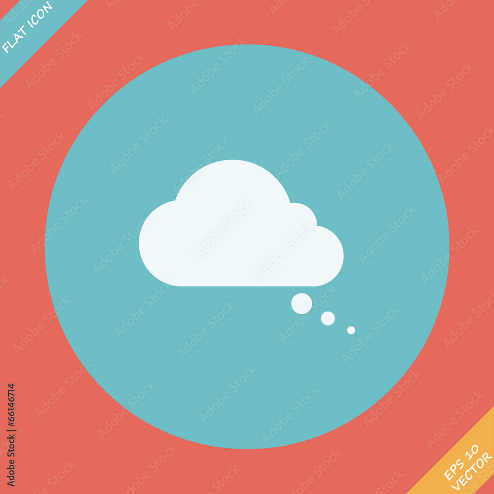 Comic speech bubbles icon - vector illustration. Flat design