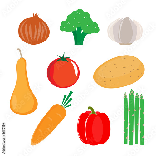 Heart healthy vegetable vector