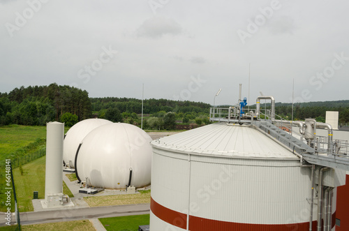 biogas plant sludge renewable energy process