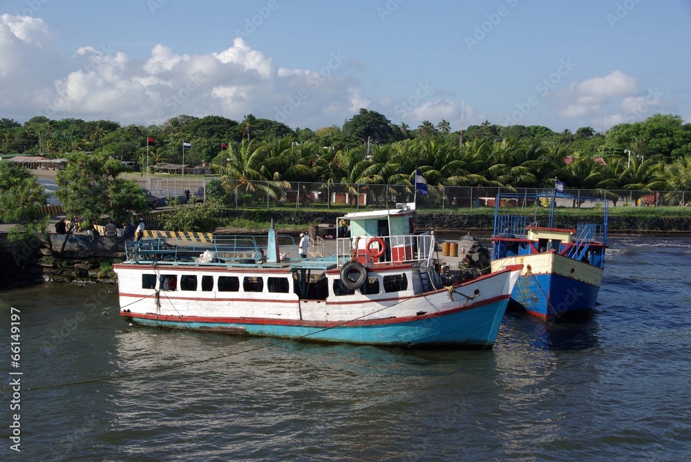 Bateaux au Nicaragua