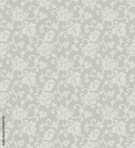 Floral ornament seamless vector background