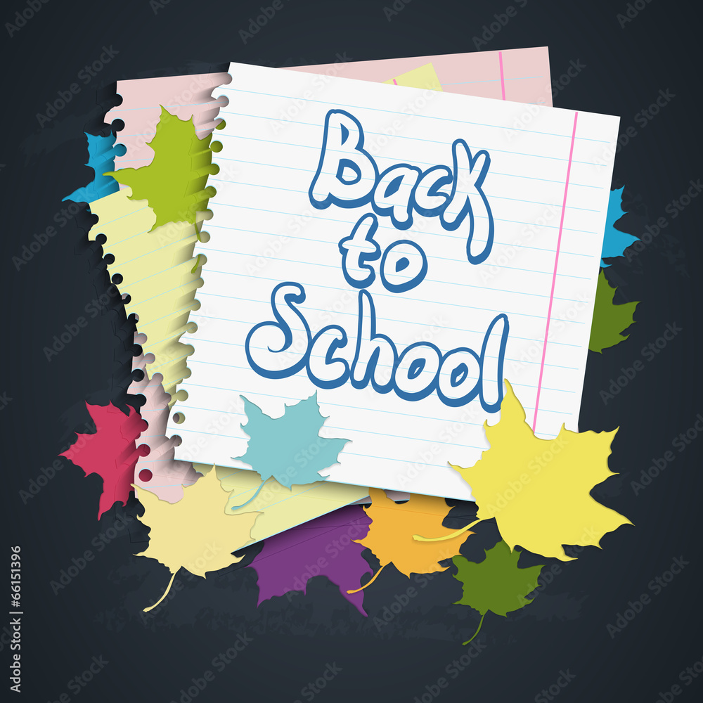 Obraz premium Back to School Vector Design element