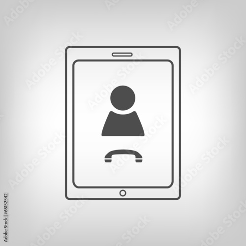 Tablet PC with videochat image