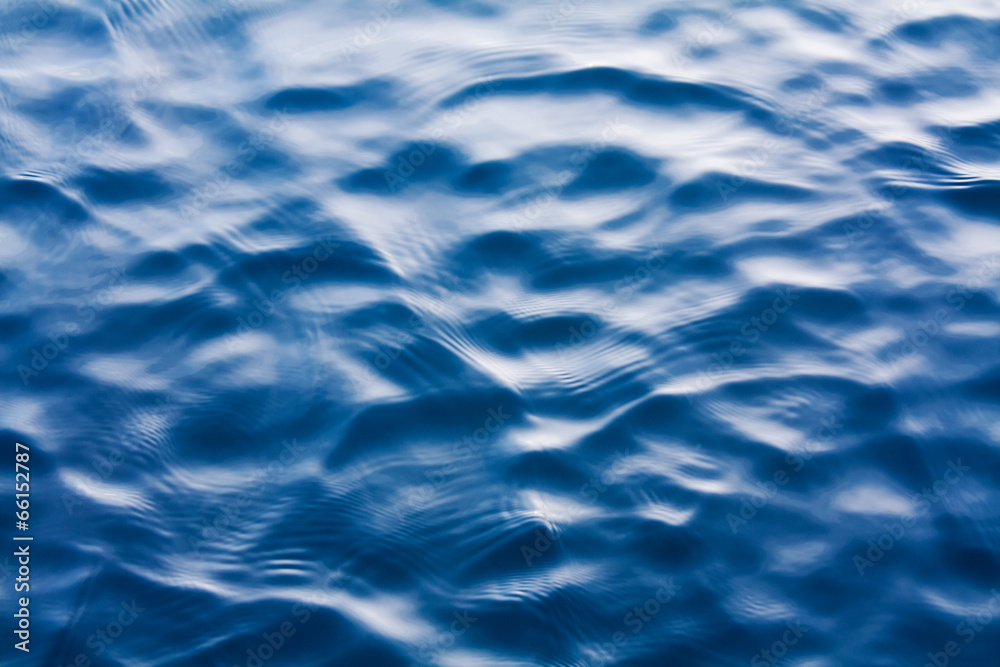 Blue water surface. Blue water surface.