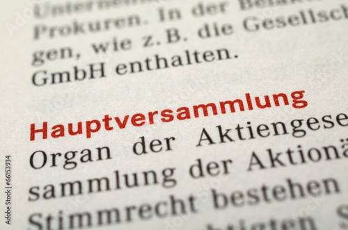 Hauptversammlung