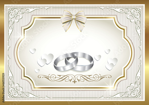 romantic postcard for wedding day