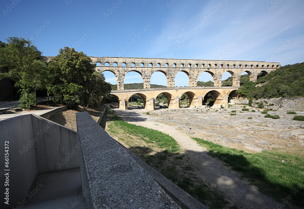 Pont du Gard - Roman aqueduct in southern France