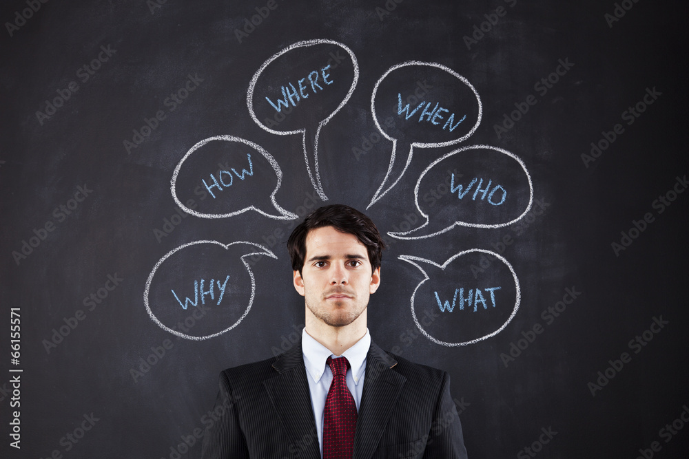 Businessman questions Businessman questions