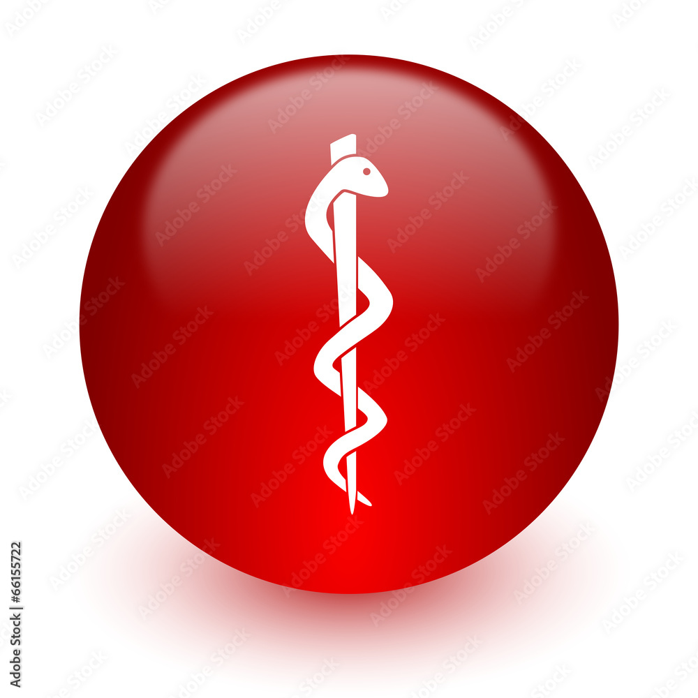 emergency red computer icon on white background emergency red computer icon on white background