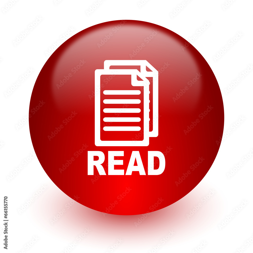 read red computer icon on white background read red computer icon on white background
