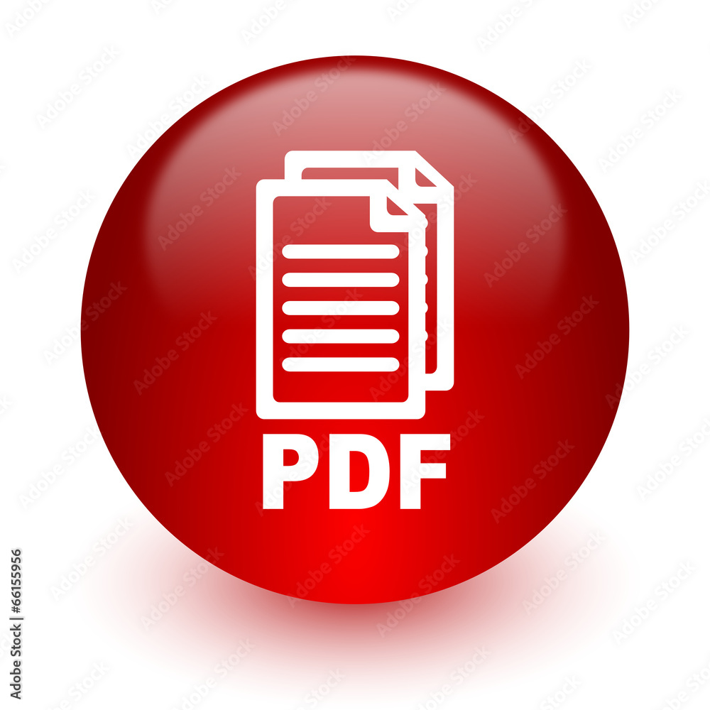pdf red computer icon on white background, pdf red computer icon on white background,
