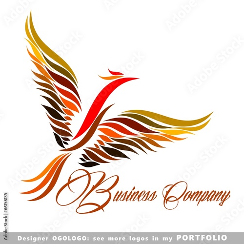 logo, happiness, success, birds, illustrations, phoenix