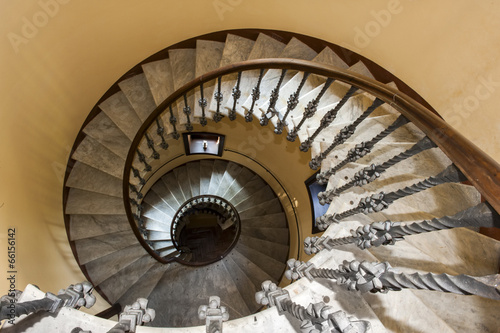spiral staircase Tercesi castle