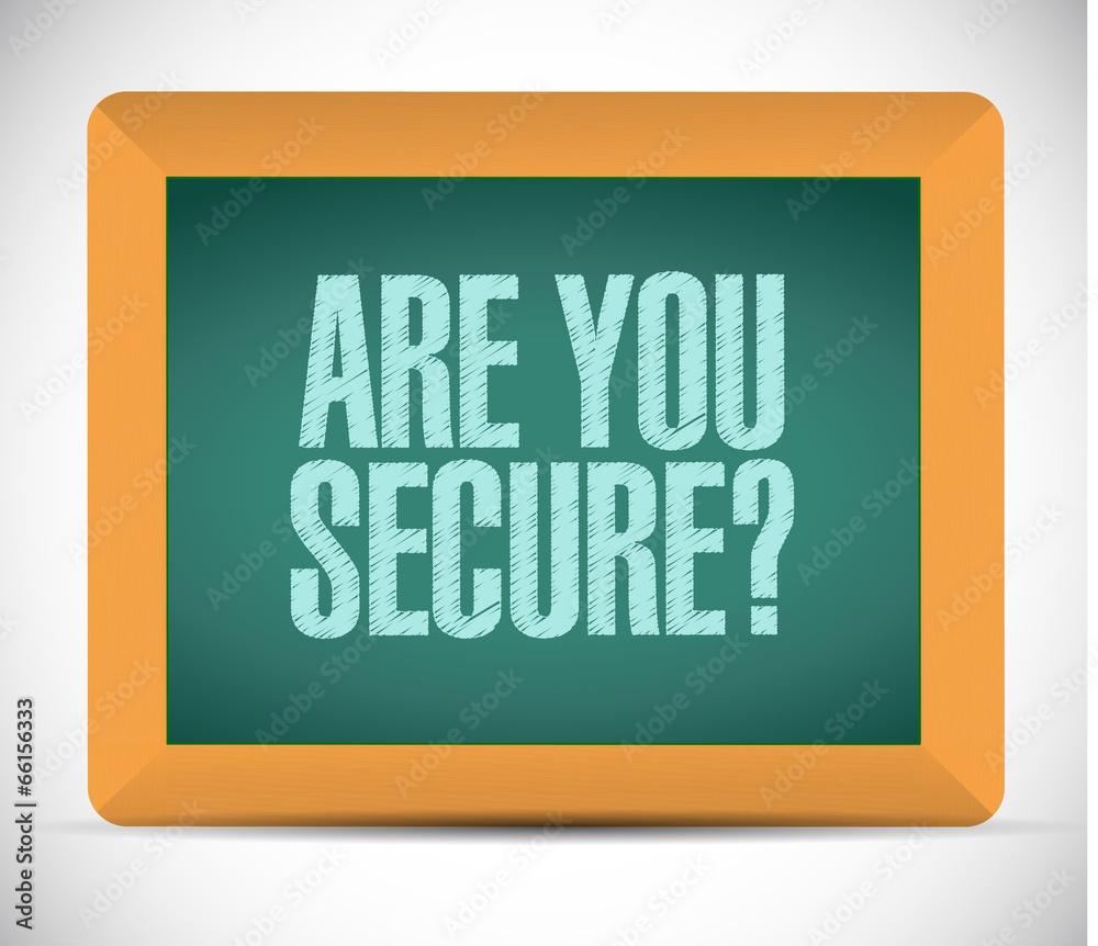 are you secure message illustration design are you secure message illustration design