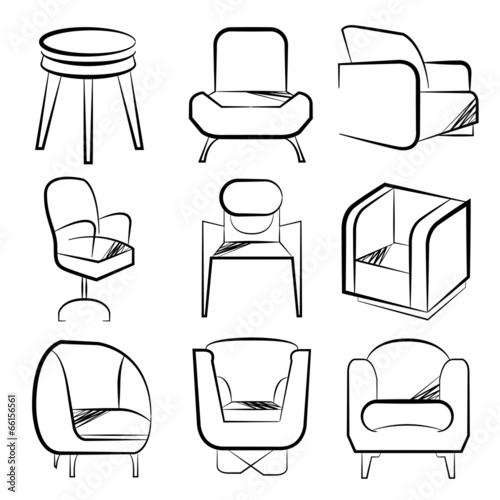 sketch chair set