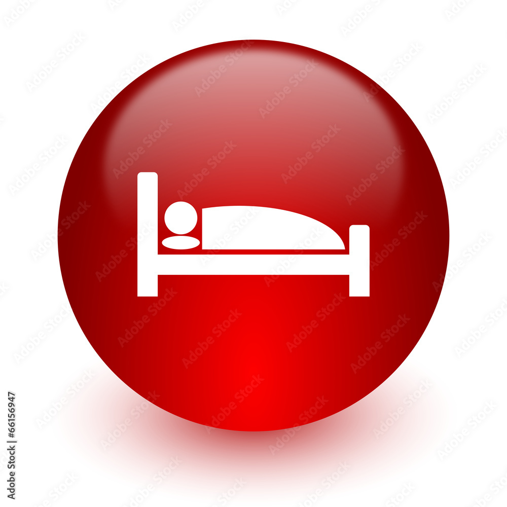 hotel red computer icon on white background hotel red computer icon on white background